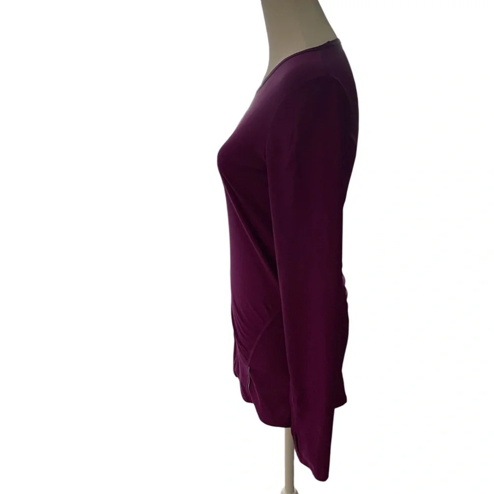 ATHLETA Magenta Long Sleeve Blouse, Small. - Picture 9 of 9